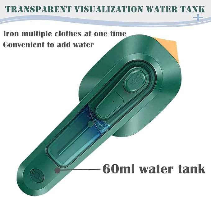 Stainless Steel Mini Iron & Garment Steamer – Professional Handheld Portable