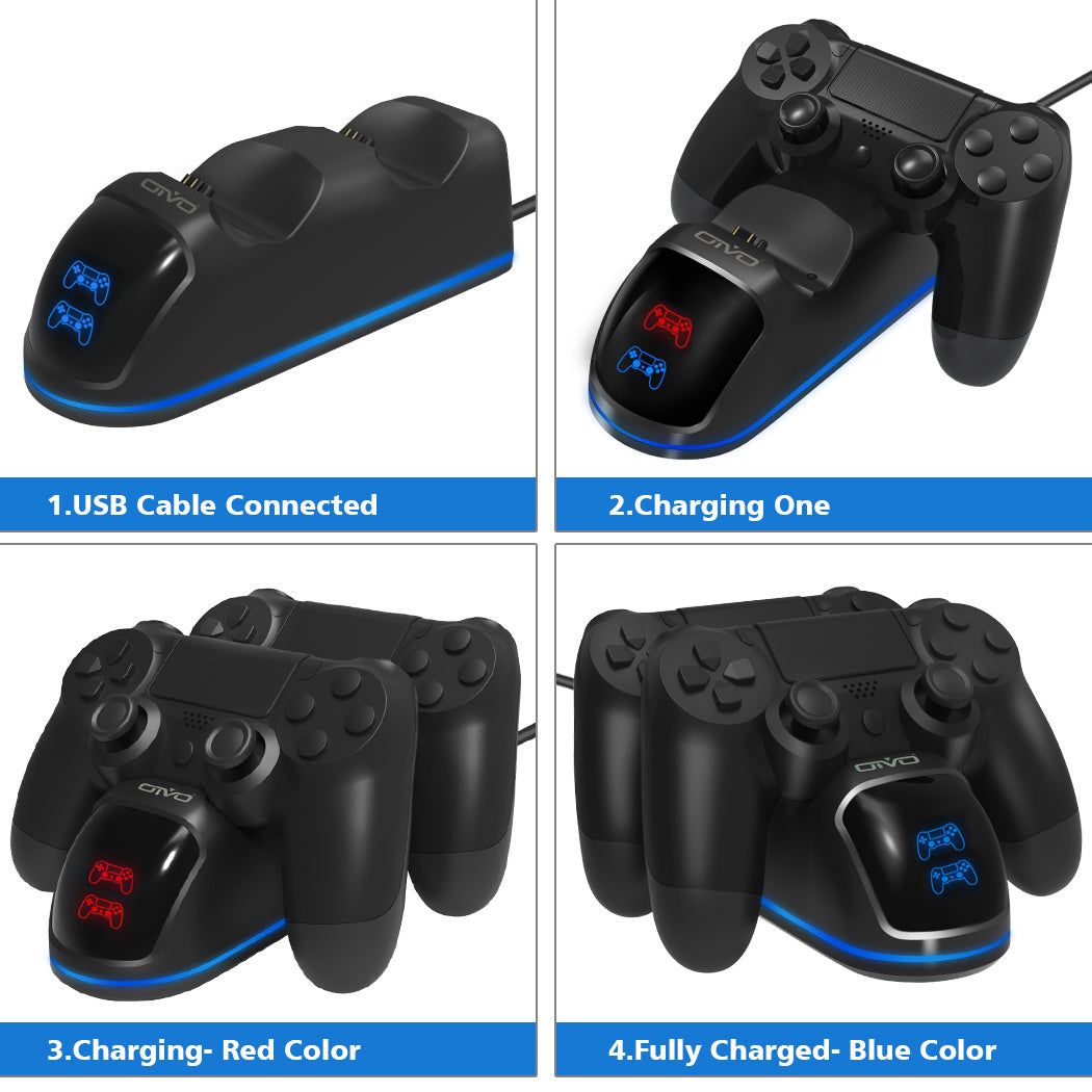 Wireless Handle Dual Charger – Ergonomic Charging Dock for Two Devices