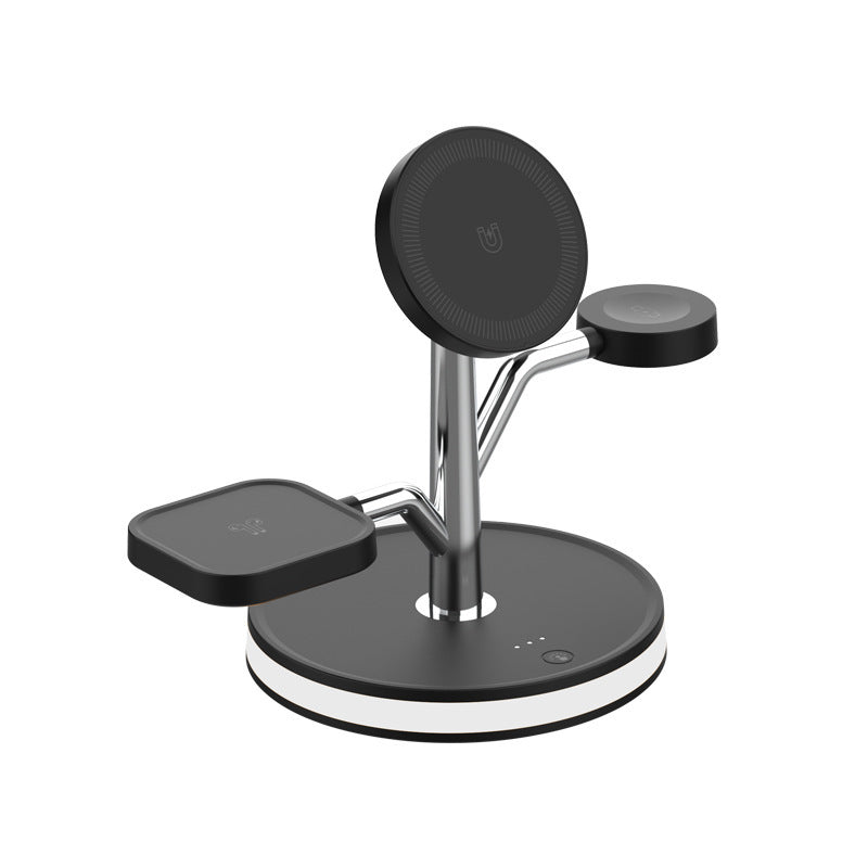 Vertical Three‑in‑One Wireless Charger – Phone & Watch Fast Charging Stand
