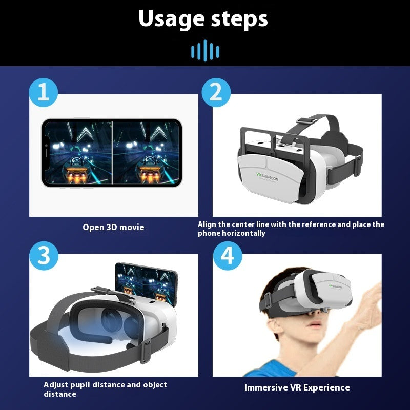 Immersive VR Glasses – 3D Movie & Gaming All‑in‑One Headset