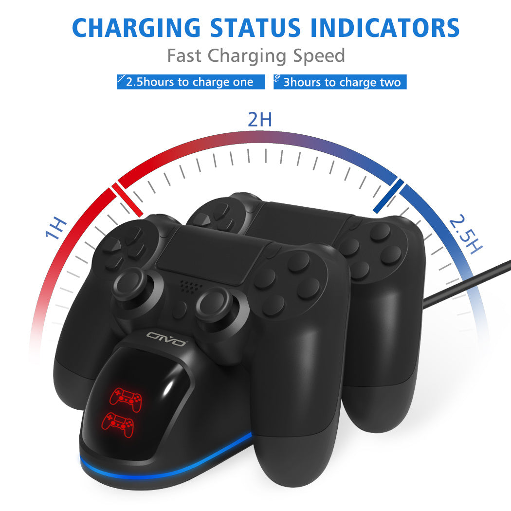 Wireless Handle Dual Charger – Ergonomic Charging Dock for Two Devices