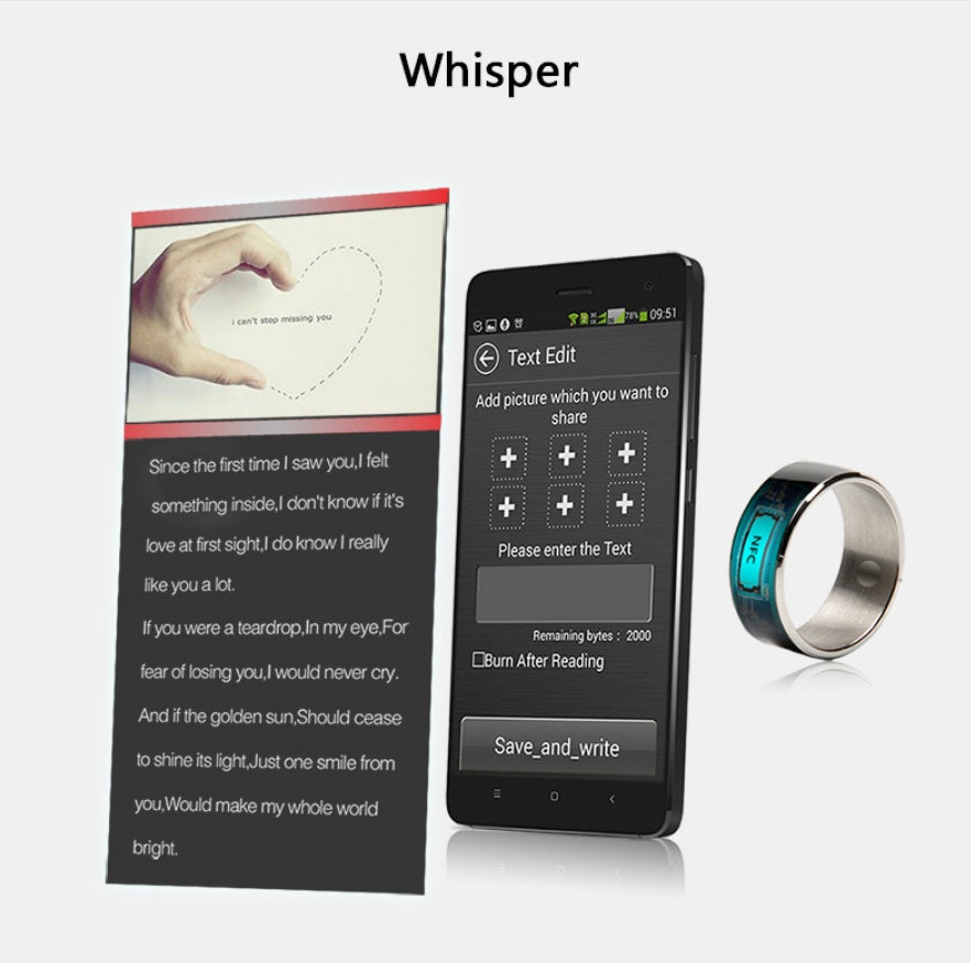 Smart Ring – NFC Wearable for Payments, App Control & Health Tracking