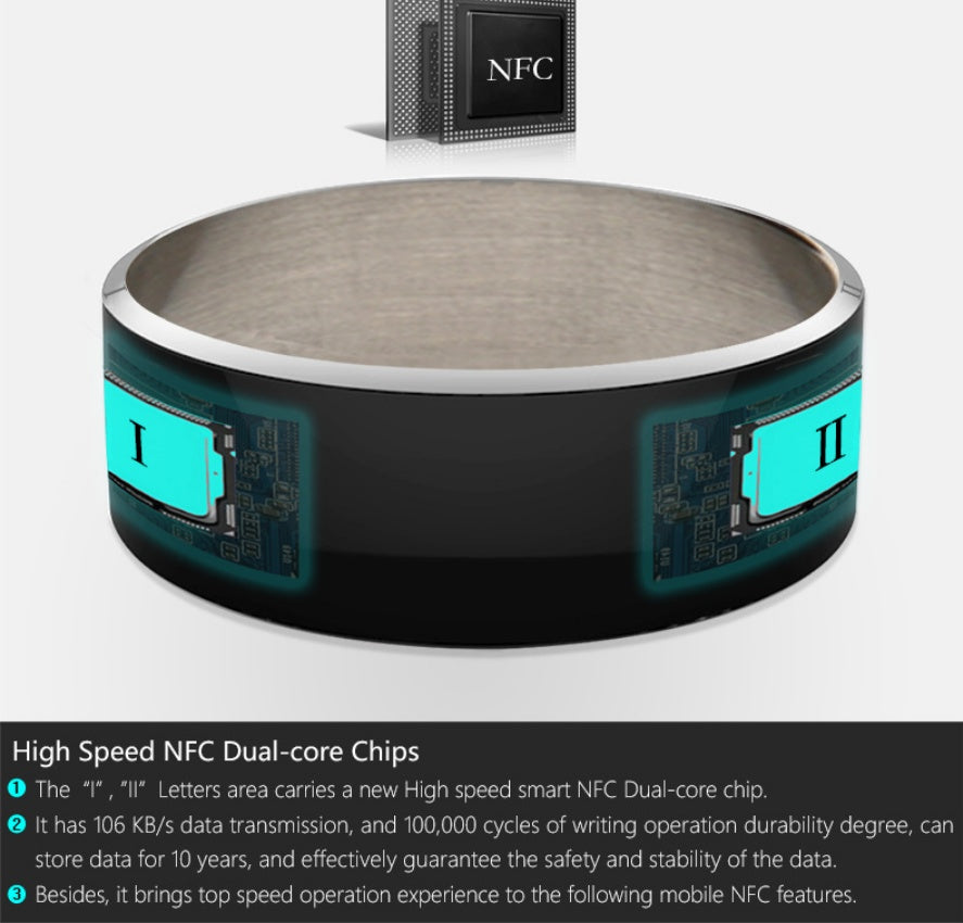 Smart Ring – NFC Wearable for Payments, App Control & Health Tracking