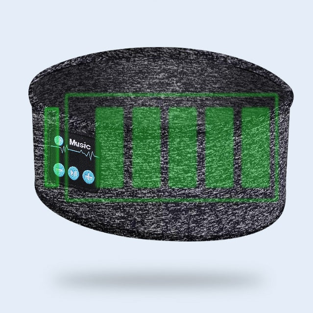 Wireless Bluetooth V5.0 Sports Headband – Stereo Music, Calls, Sleep & Shading