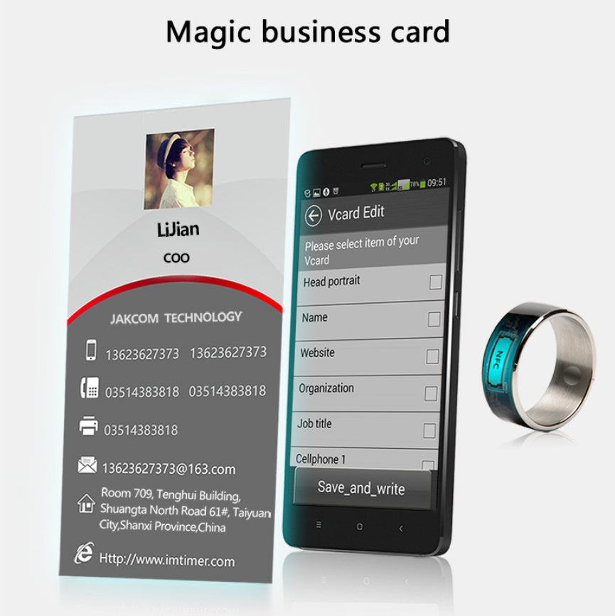 Smart Ring – NFC Wearable for Payments, App Control & Health Tracking