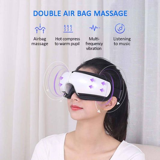 Smart Eye Massager – Heat, Air Compression & Vibration for Eye Relief & Relaxation