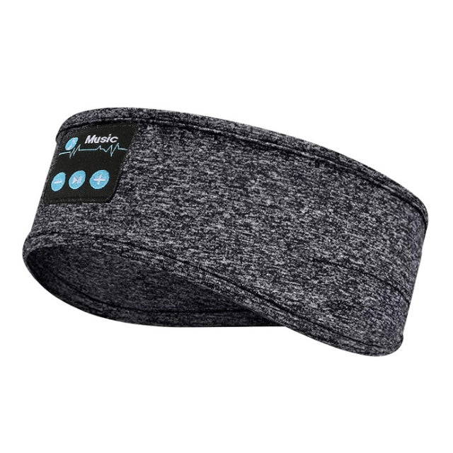 Wireless Bluetooth V5.0 Sports Headband – Stereo Music, Calls, Sleep & Shading
