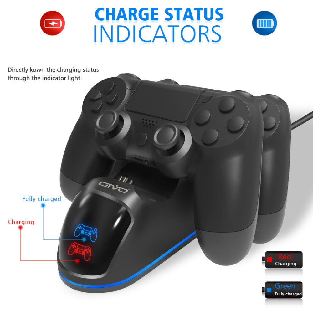 Wireless Handle Dual Charger – Ergonomic Charging Dock for Two Devices