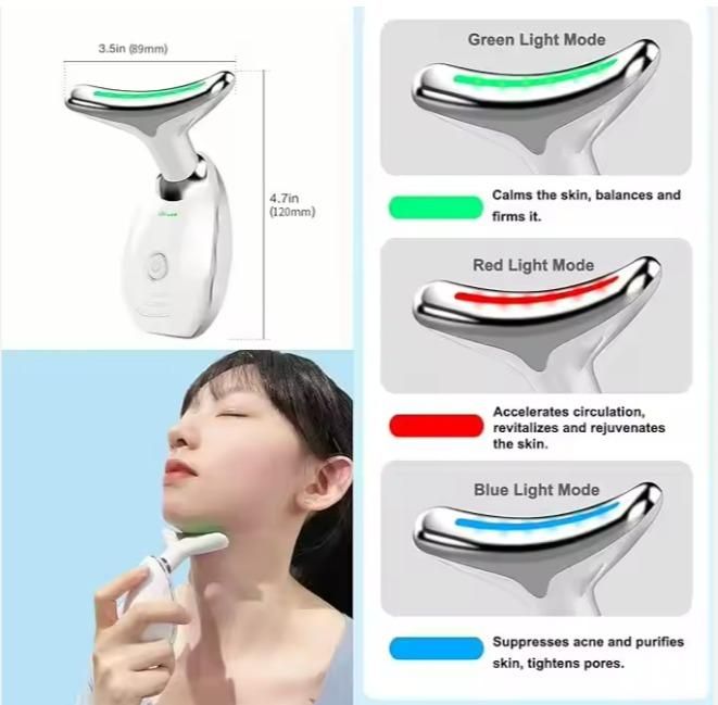 Neck & Face Firming Vibration Massager – Anti‑Wrinkle Skin Rejuvenation Tool
