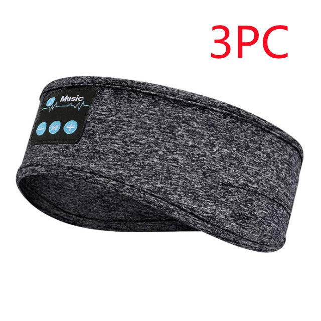 Wireless Bluetooth V5.0 Sports Headband – Stereo Music, Calls, Sleep & Shading