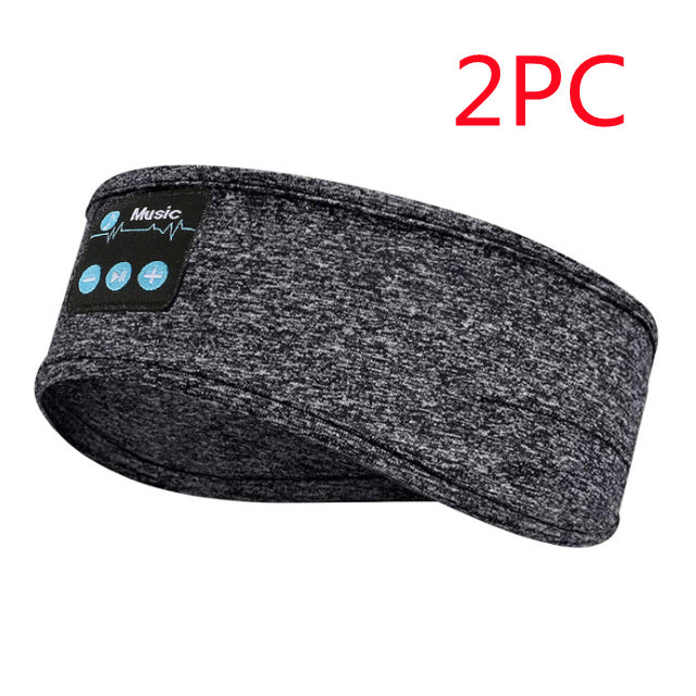 Wireless Bluetooth V5.0 Sports Headband – Stereo Music, Calls, Sleep & Shading